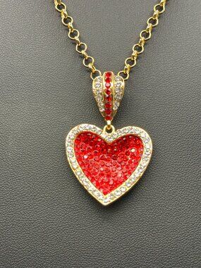 Butler & Wilson “Love Heart” Pendant Necklace